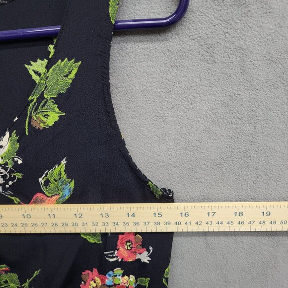 Carole Little Women's Boho Sleeveless Floral Button Down Blouse Top Size Small - Picture 5 of 5